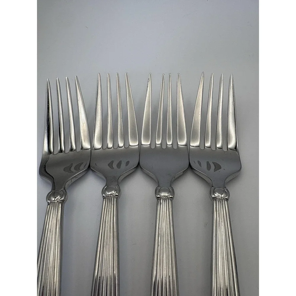 Waterford Carleton Stainless Salad Forks Set of 4 18/10 China